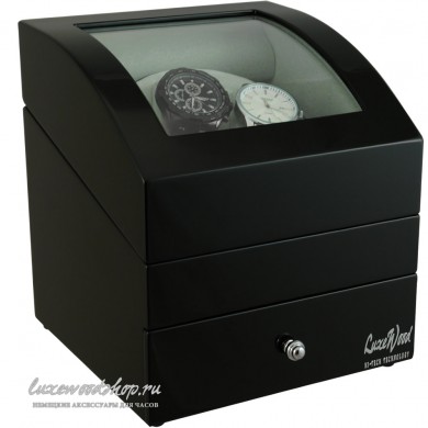 Шкатулка для автоподзавода двух часов LuxeWood LW721-1 Шкатулка для автоподзавода двух часов LuxeWood LW721-1