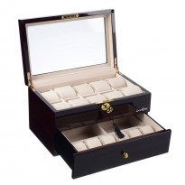 Шкатулка для хранения 16-и часов LuxeWood LW804-16-5 Шкатулка для хранения 16-и часов LuxeWood LW804-16-5