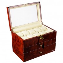 Шкатулка для хранения 25-и часов LuxeWood LW804-25-3 Шкатулка для хранения 25-и часов LuxeWood LW804-25-3